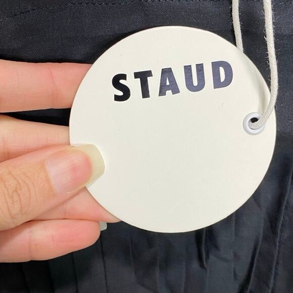 Staud Flowy Maxi Dress In Black 4 NWT - Picture 3 of 6